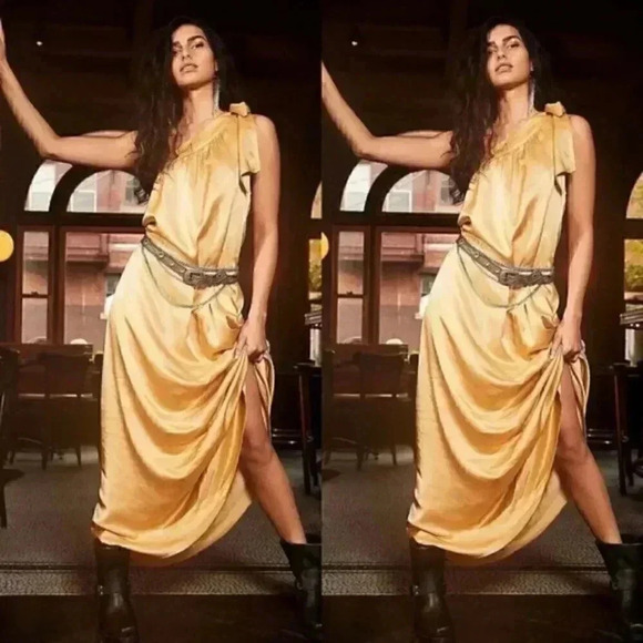 Free People Soa One Shoulder Dress - Picture 1 of 3